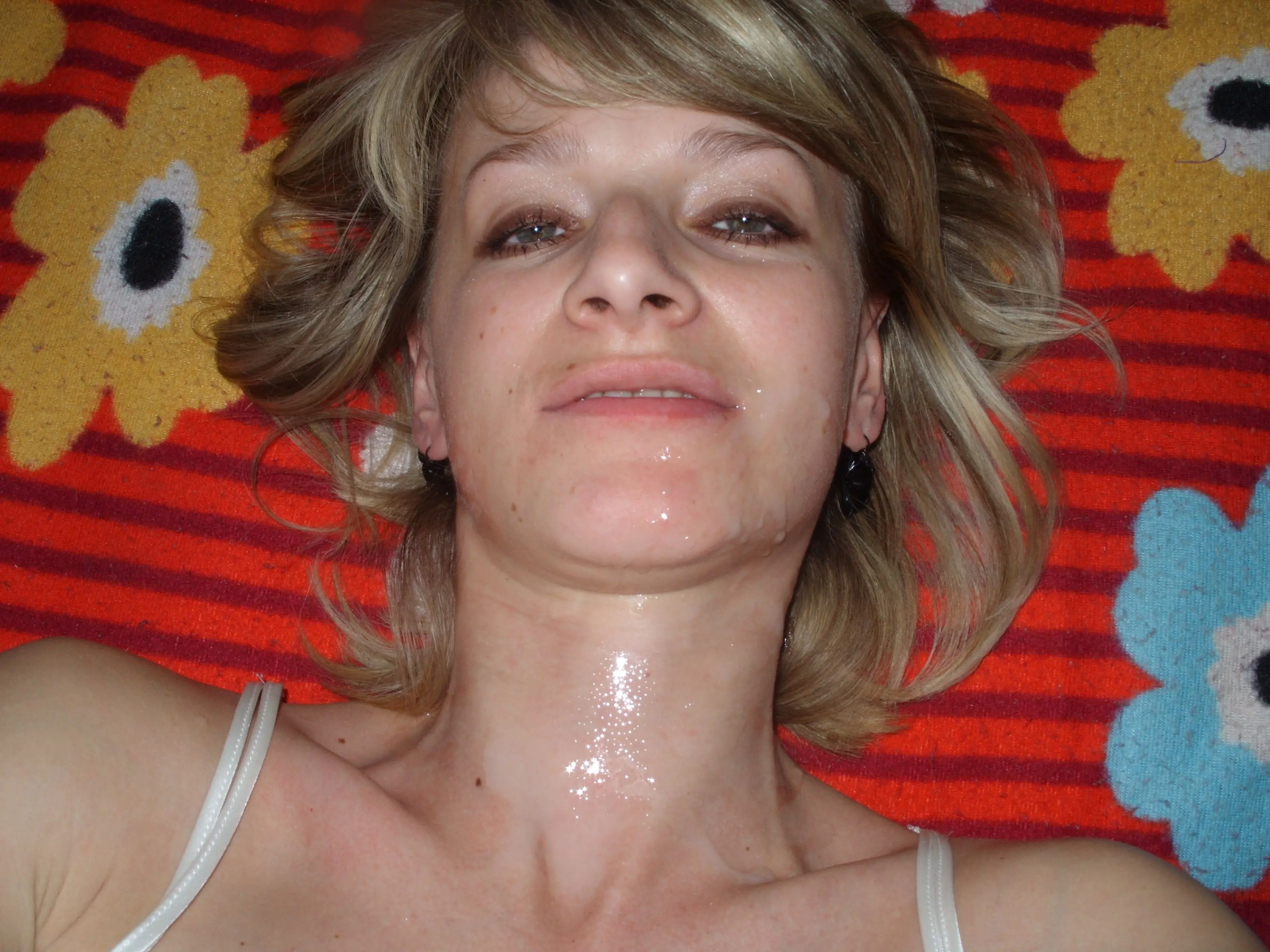 Luda Covered in Cum: Amateur Porn Photo with Explicit Content