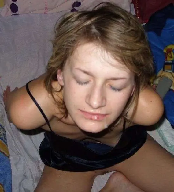 Luda Covered in Cum: Amateur Porn Photo with Explicit Content