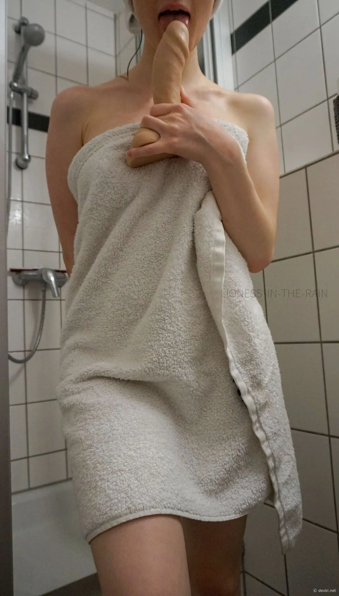 Rough Solo Masturbation with Thick Dildo - Hot Amateur Porn Pic