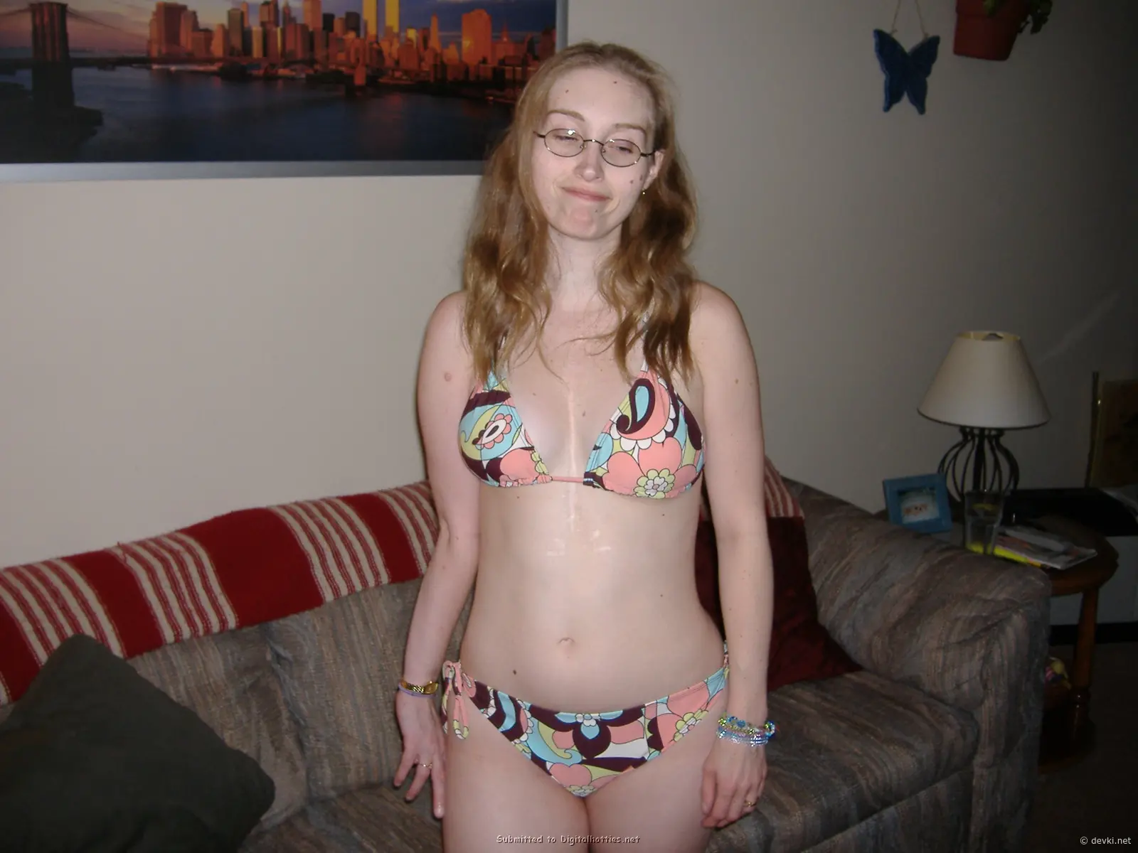 Hot Amateur Girl Sucks Cock in Glasses - Explicit Blowjob Photo