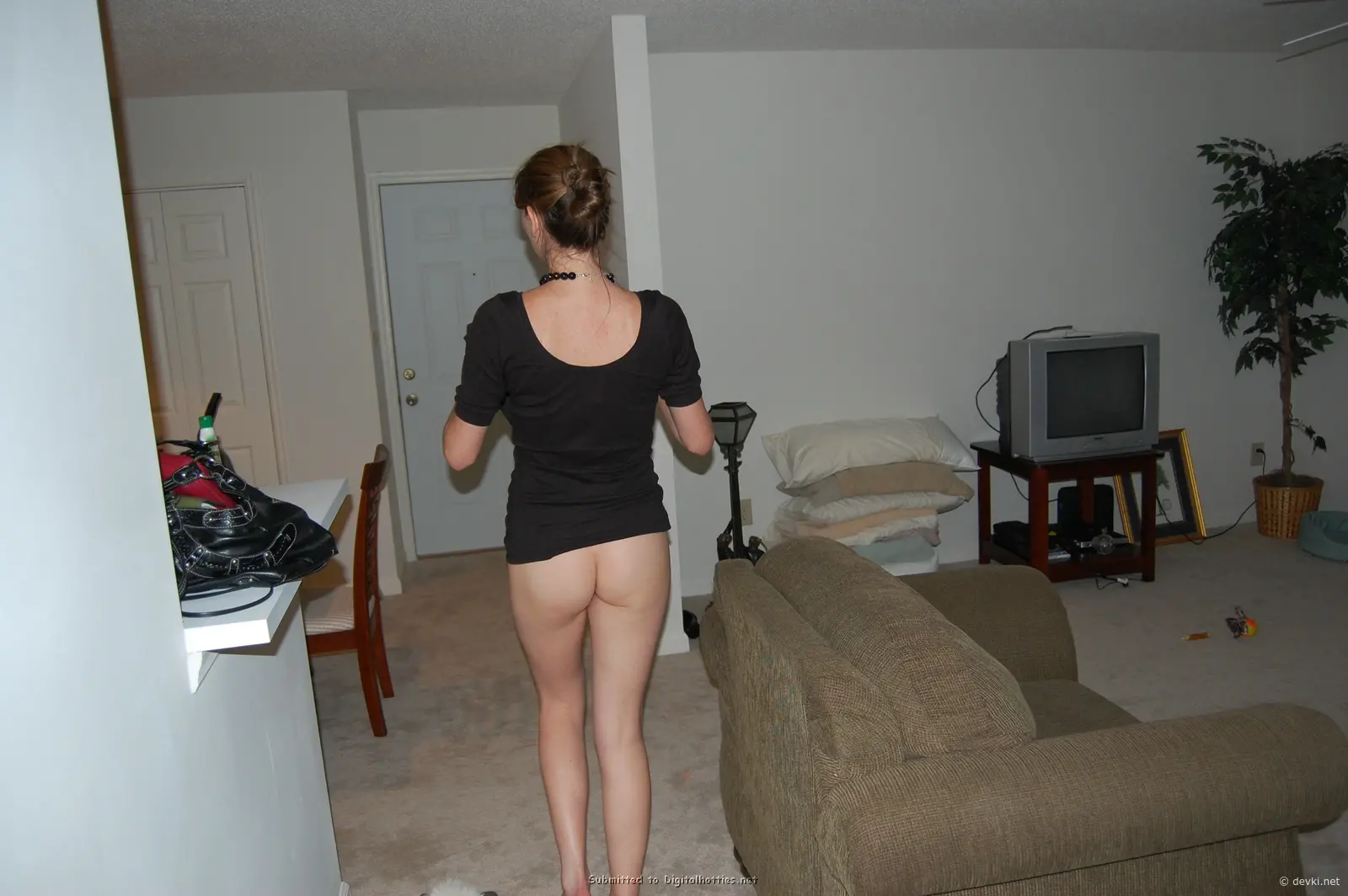 Bitch Plays with Cock: Amateur Porn Photo