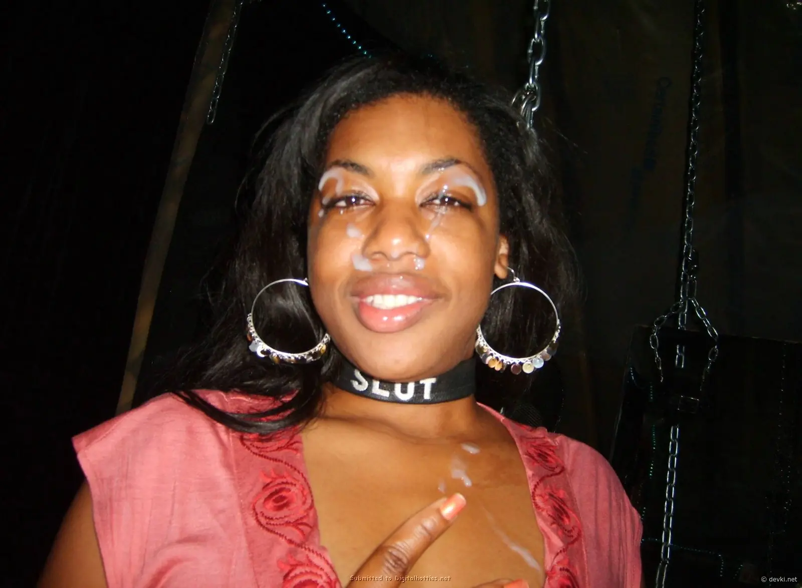 Black Babe in Hardcore Gangbang