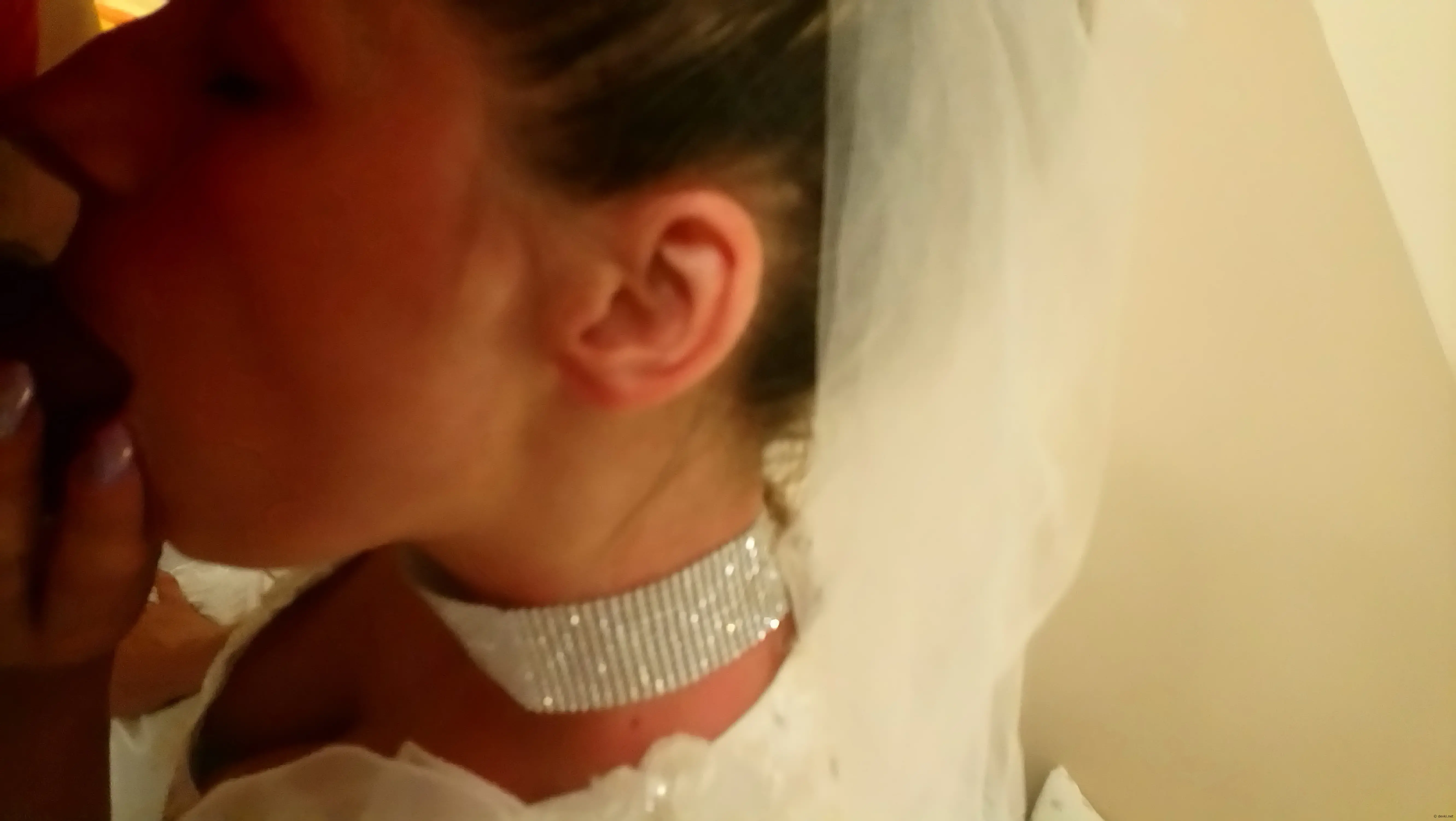 Wedding Dress Blowjob: Amateur Porn Photos of Sucking Bride