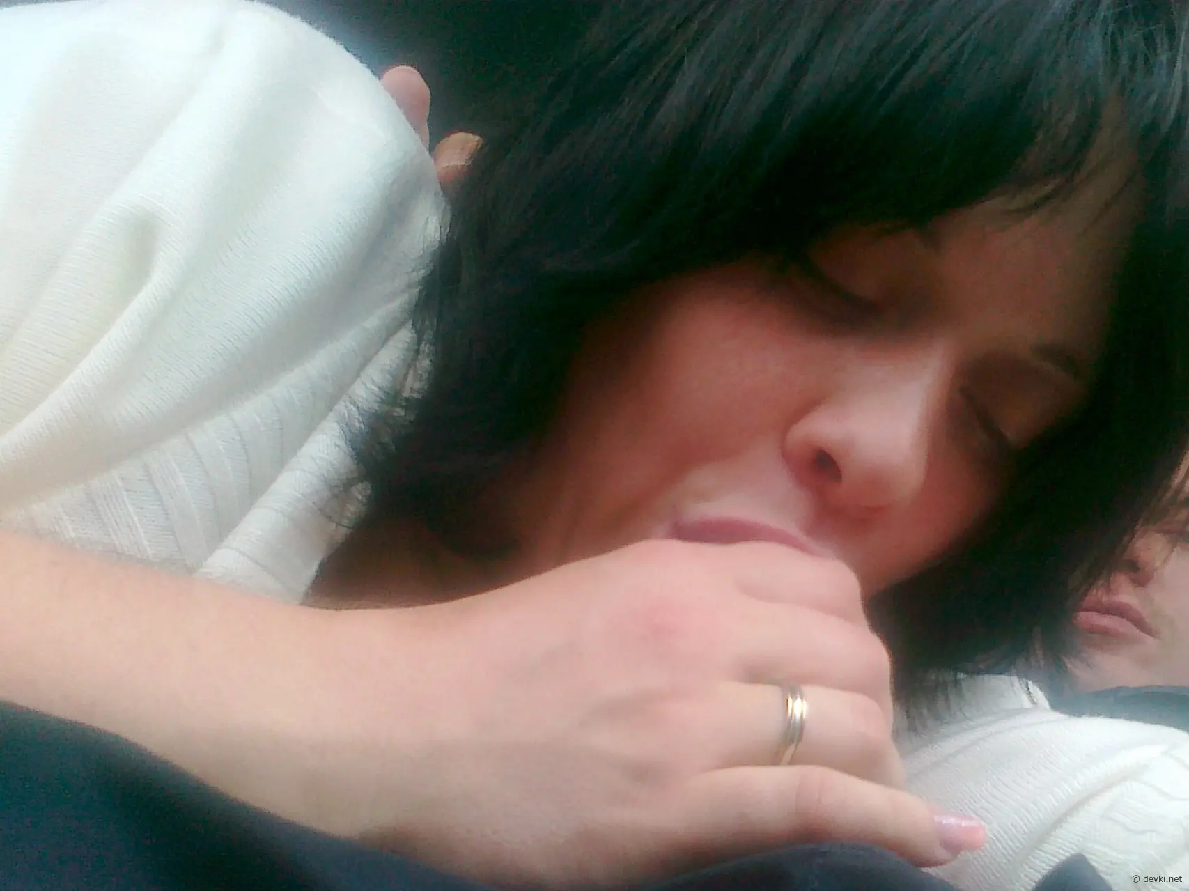 Natalya from Tallinn Gives Blowjob in Car - Explicit Amateur Porn Photo