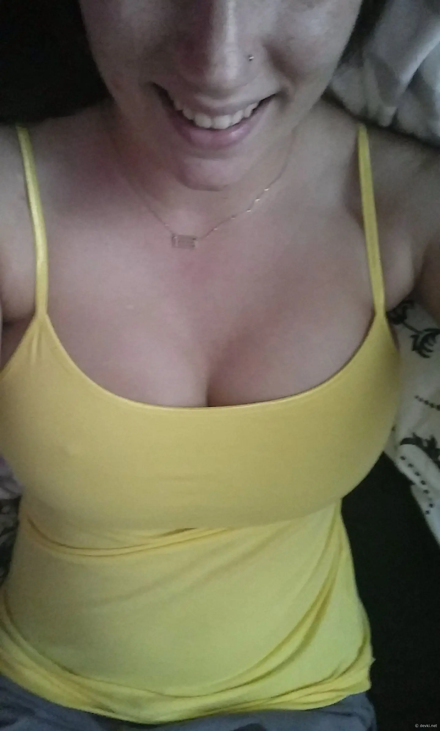 Curvy Amateur with Huge Natural Tits Ready for Play