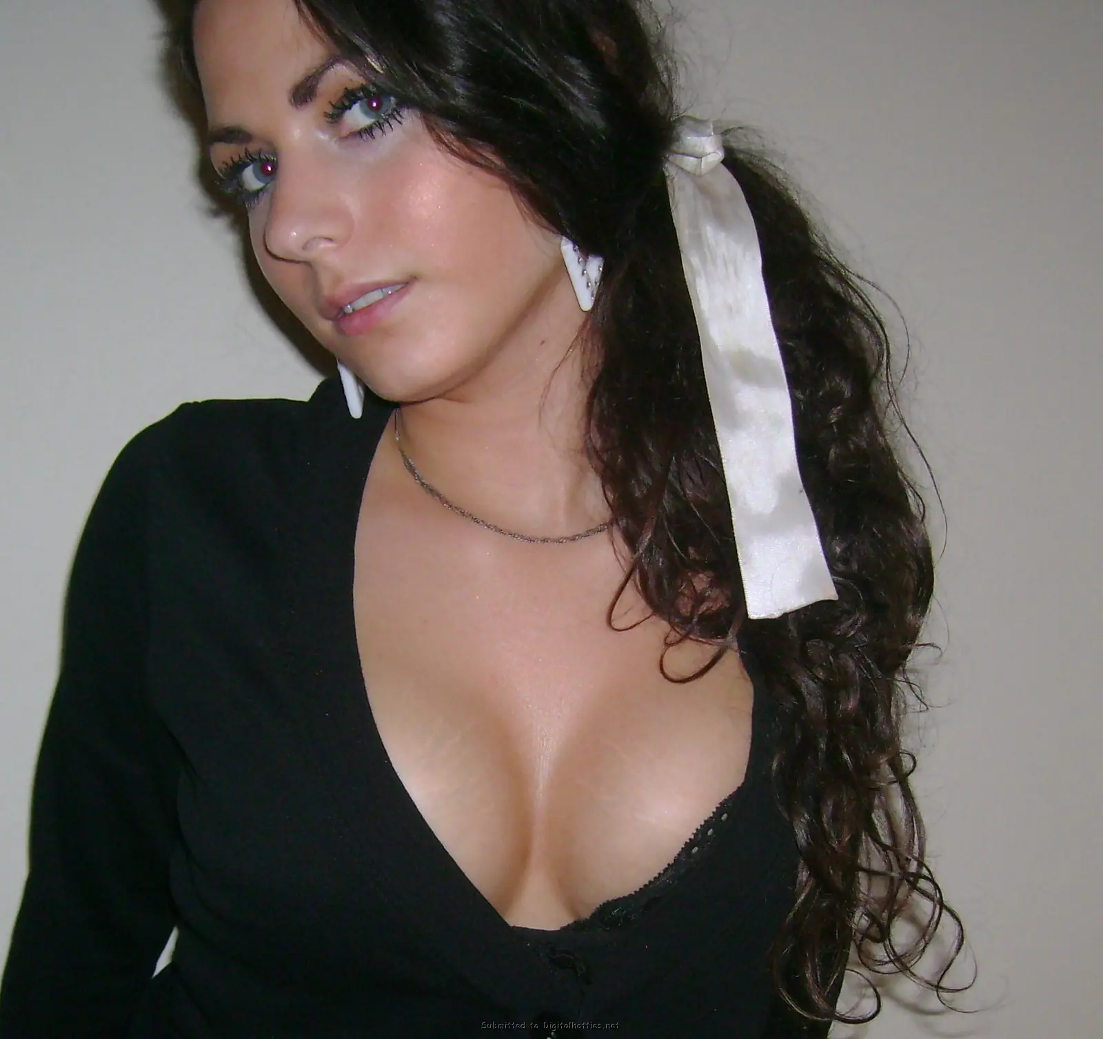 Sultry Brunette Sucks Cock and Strips Naked for Hot Amateur Porn Shoot