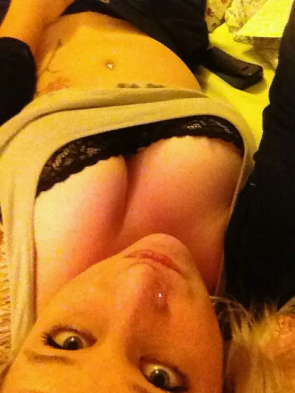 Blonde Gives Blowjob to Guy - Amateur Porn Photo