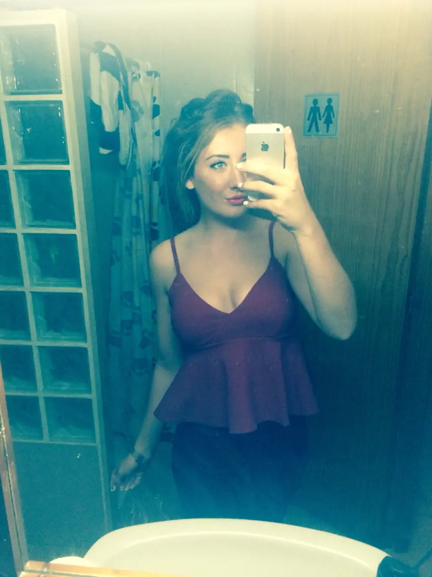 Hot babe rides boyfriend's huge cock in amateur porn pic