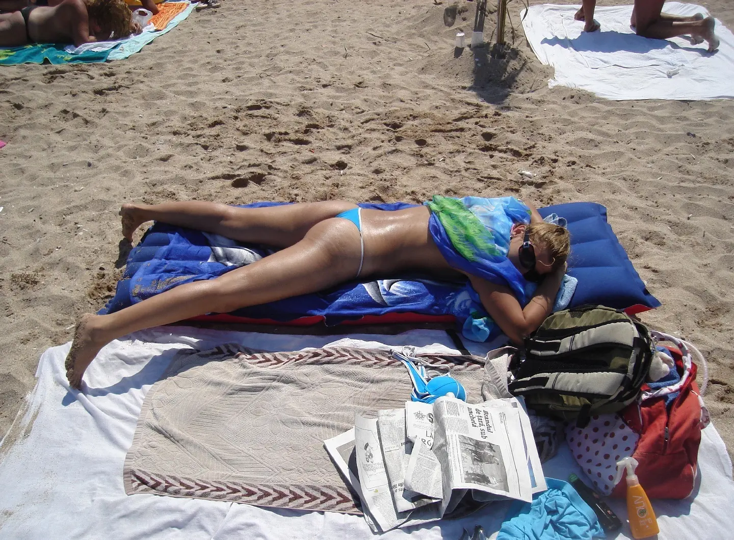 Topless Beach Sunbathing Amateur Photo - Explicit and Bold