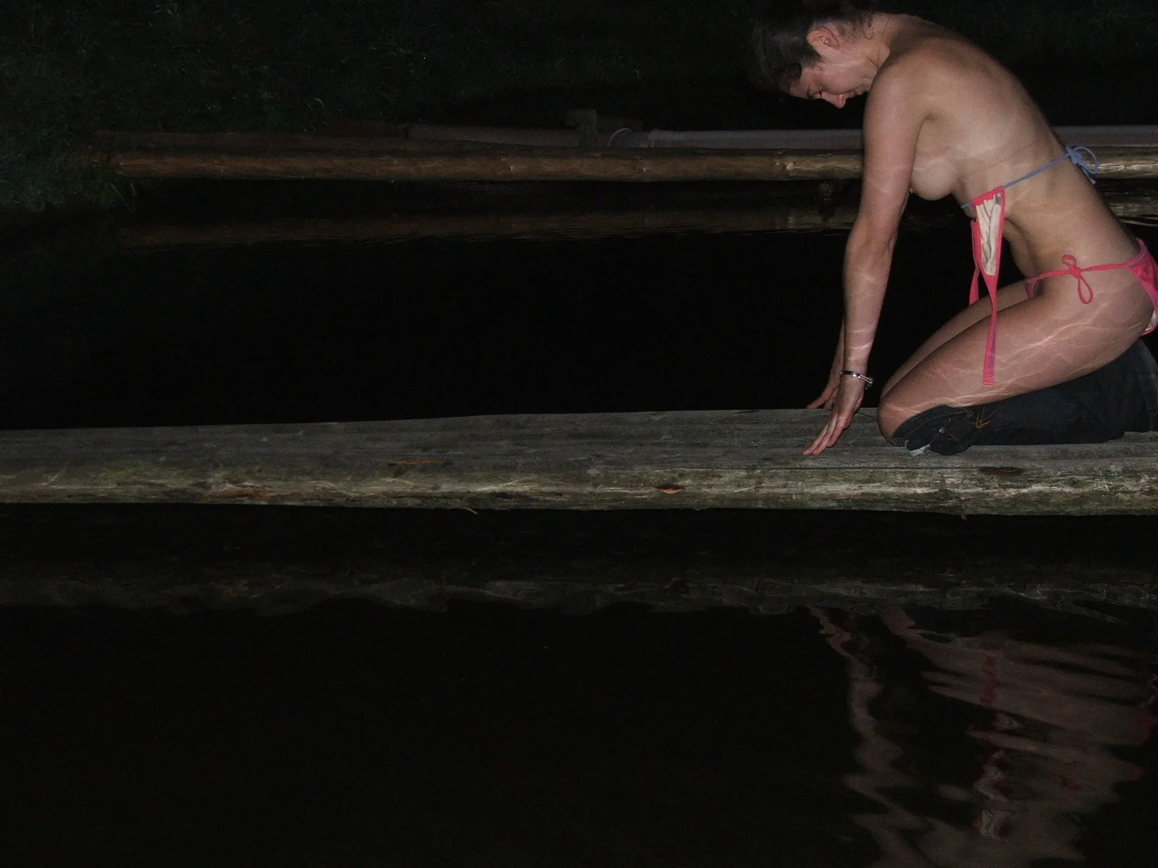 Amateur Swinger Wife's Explicit Home Gym Photos