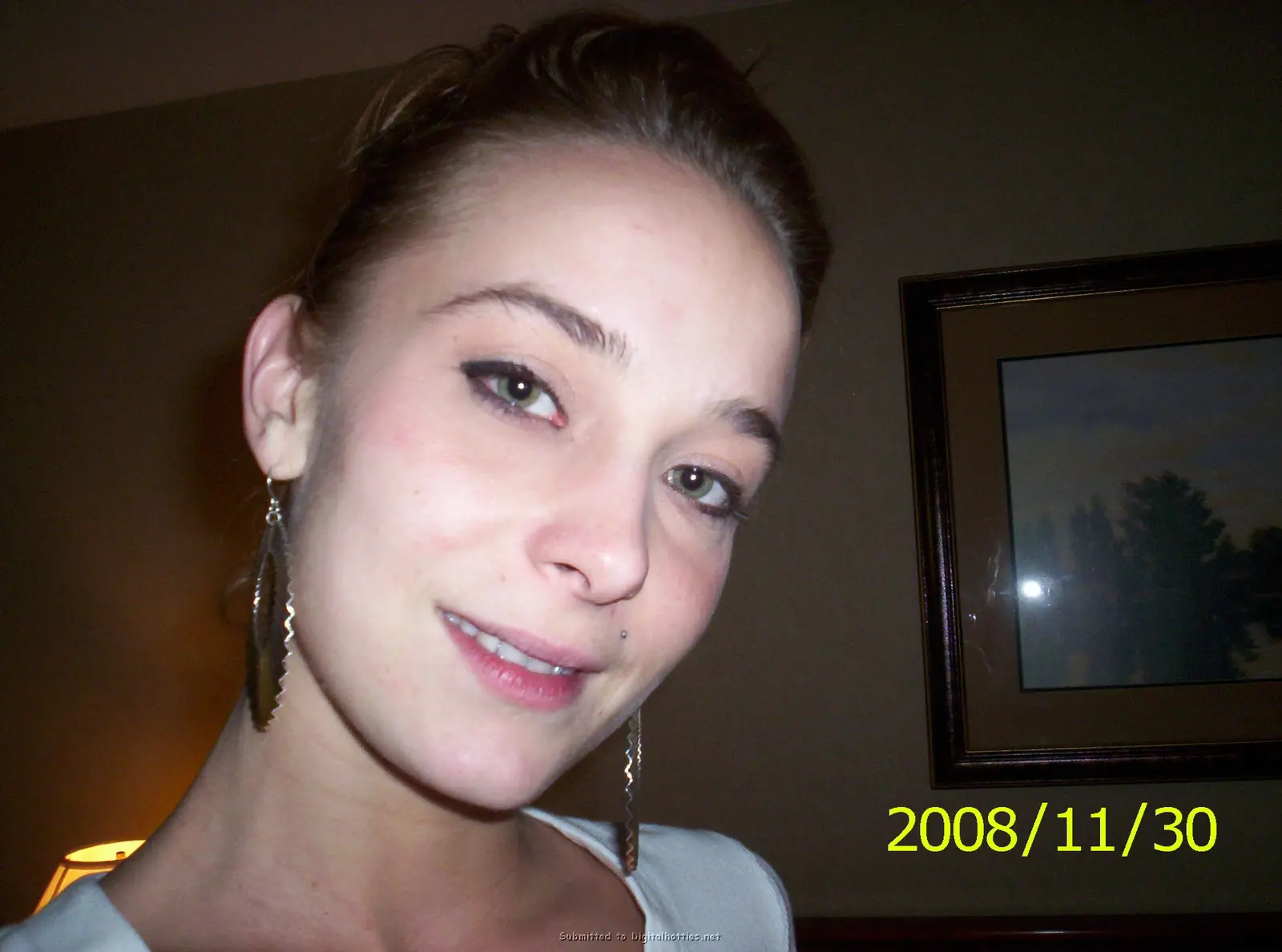 Skinny Blonde Loves Getting Cum on Her Face - Explicit Amateur Porn Photo