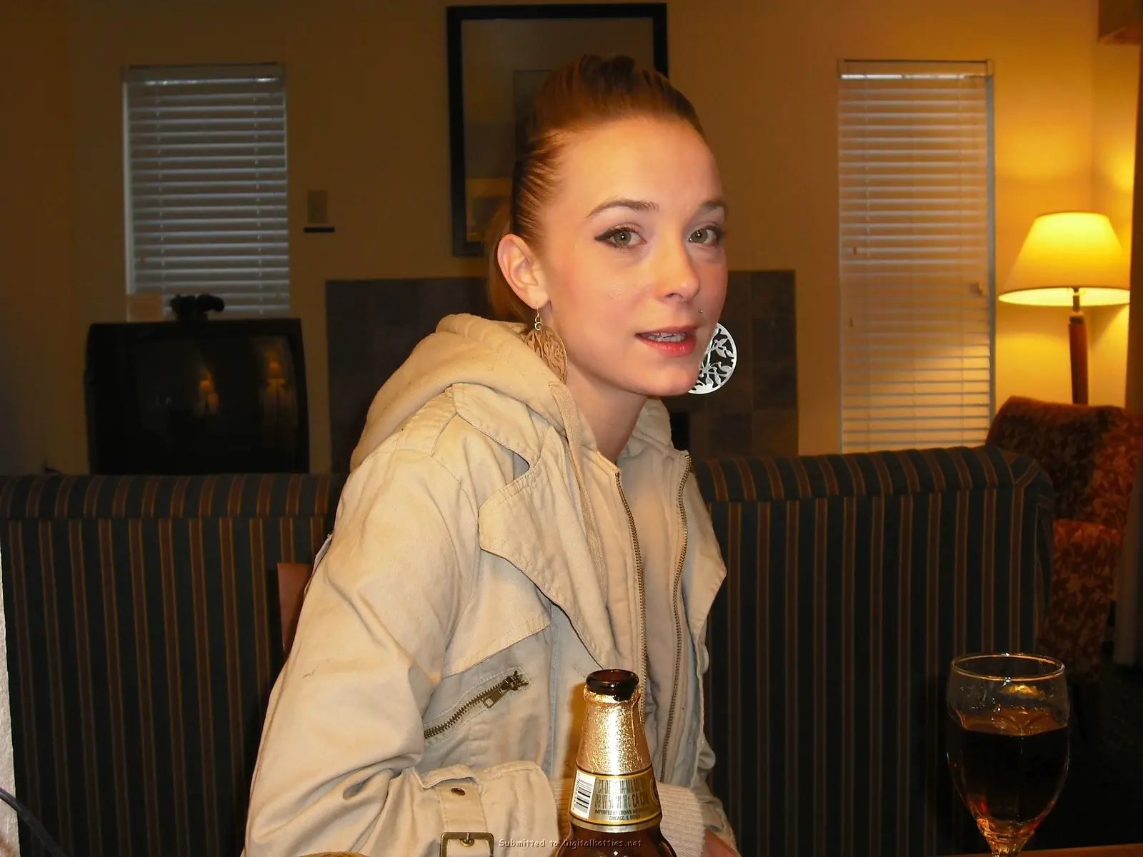 Skinny Blonde Loves Getting Cum on Her Face - Explicit Amateur Porn Photo