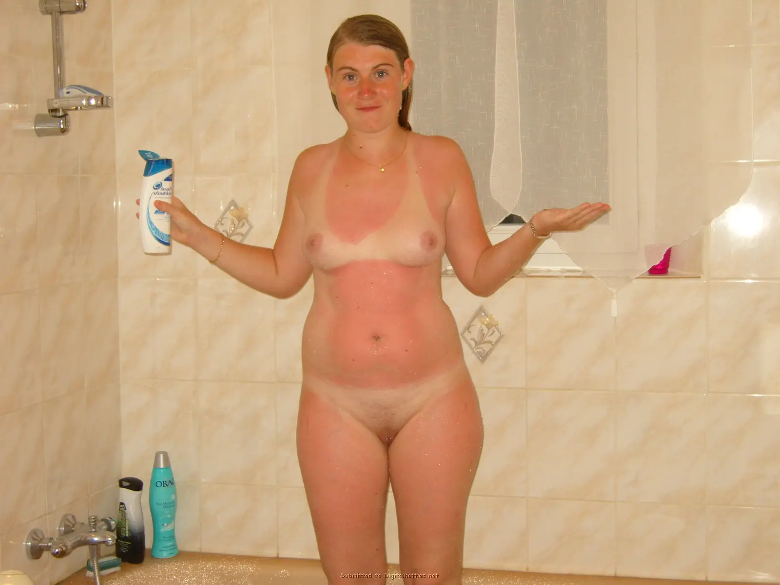 Shaved Cock Fucks Wife's Pussy and Ass - Amateur Porn Photo