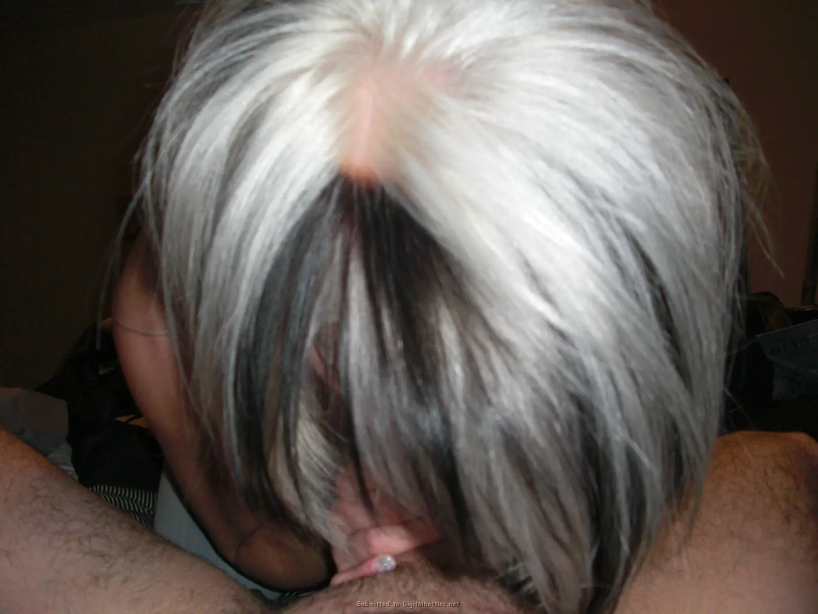 Amateur Slut with Big Tits Poses During Blowjob - Explicit Porn Photo