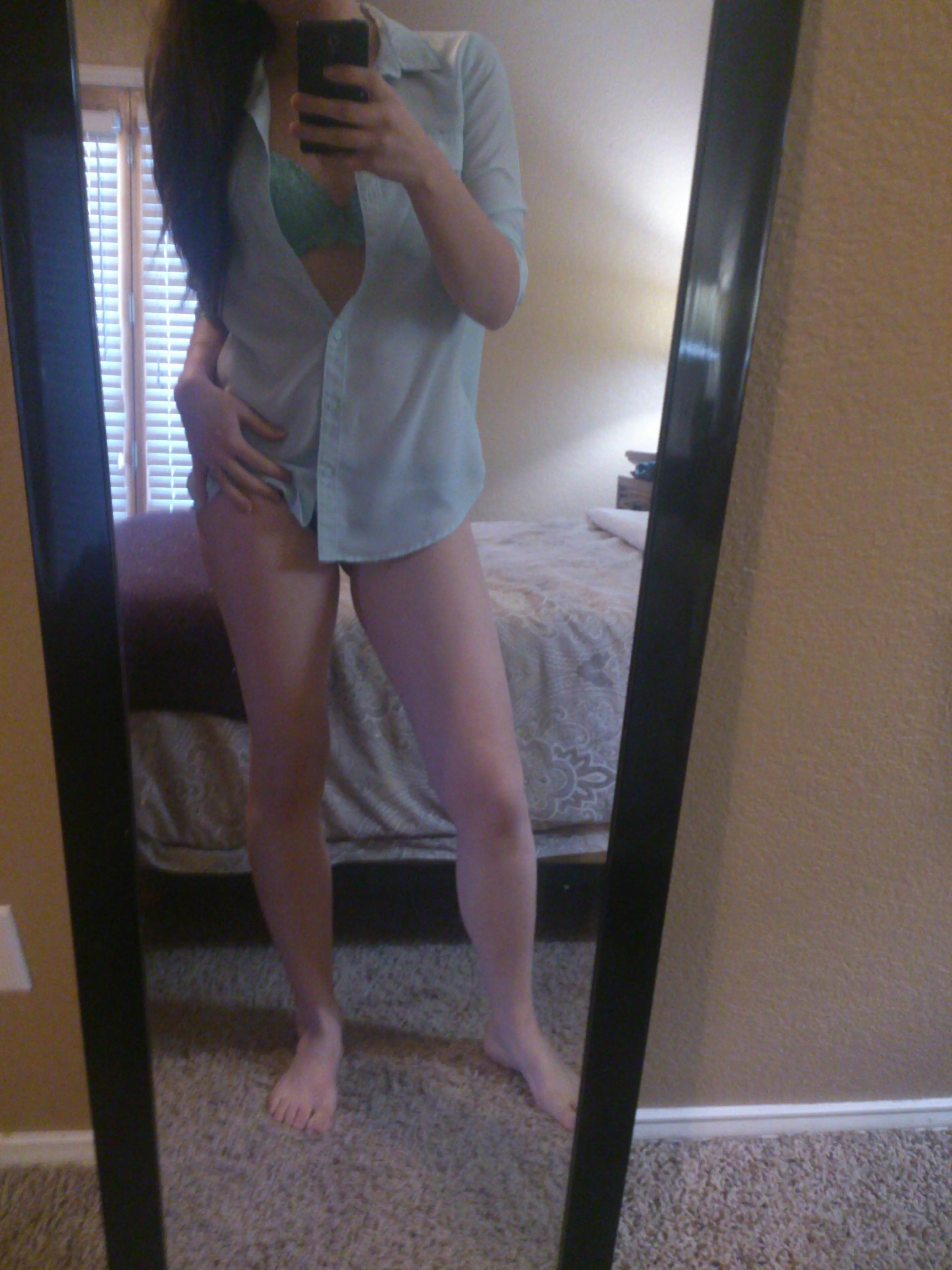 Hot Chick with Braids Masturbates in Amateur Selfie Porn