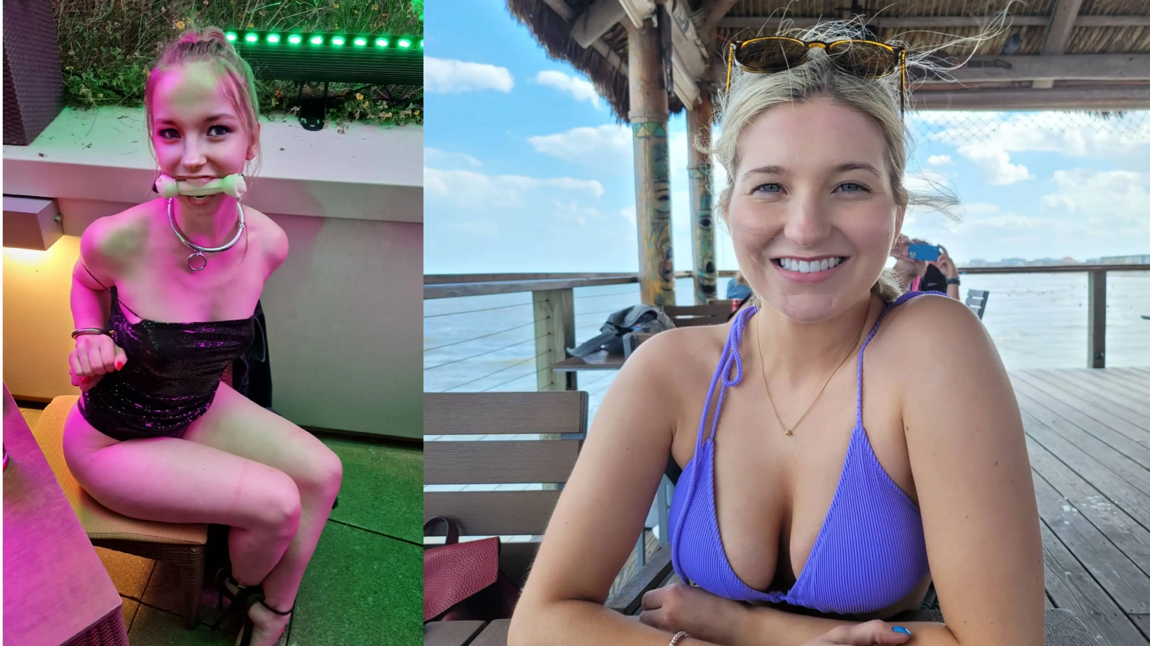 Blonde Bombshell with Amazing Ass Sucks Dick - Amateur Porn Photo