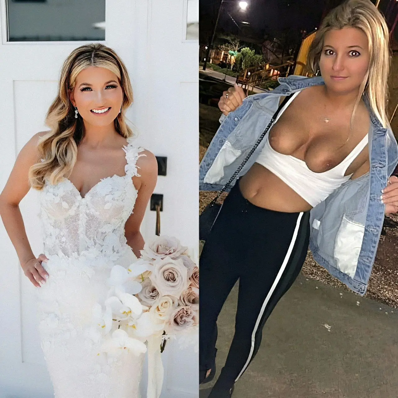 Blonde Bombshell with Amazing Ass Sucks Dick - Amateur Porn Photo