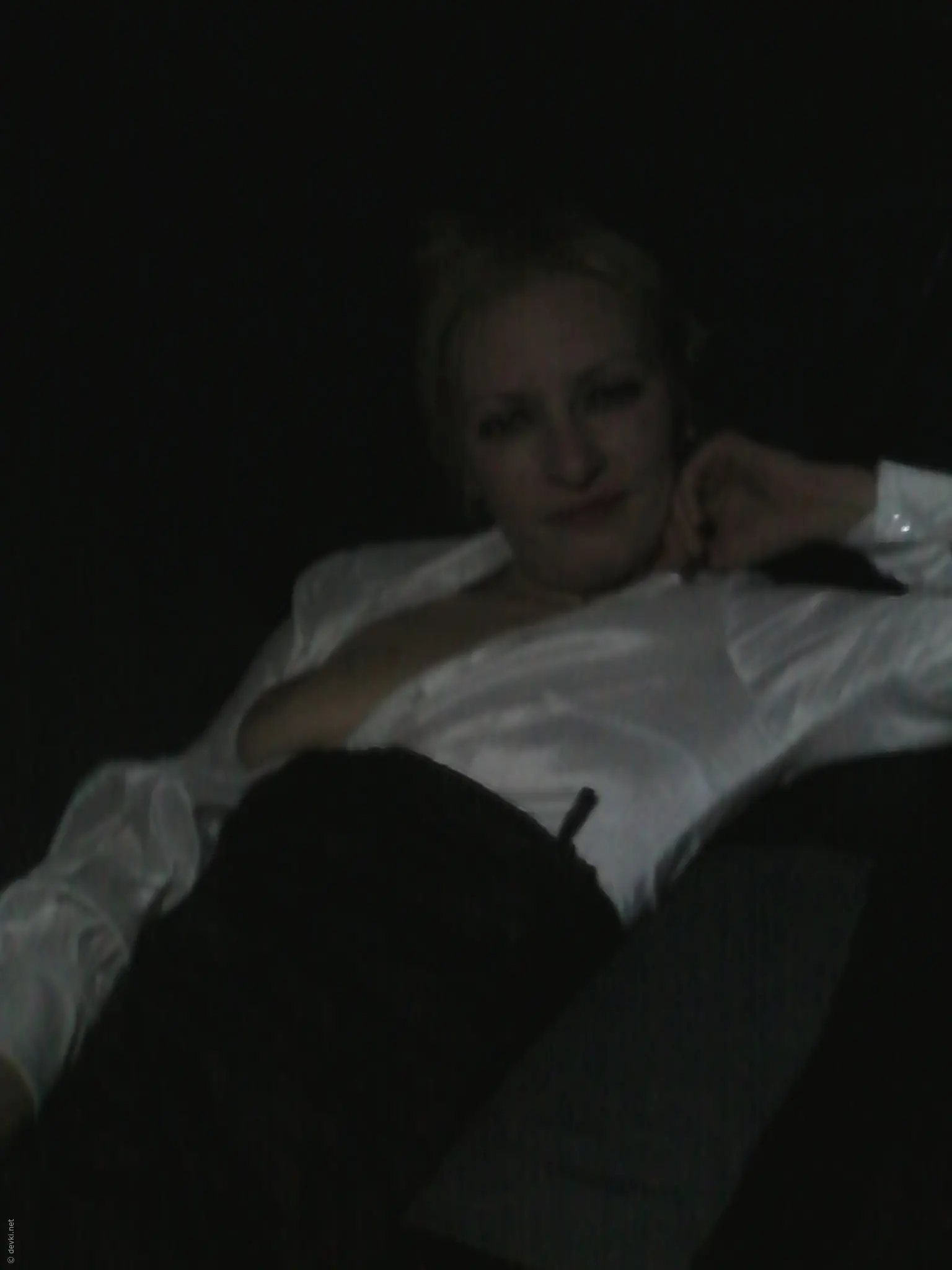 Drunk slut gets fucked with dildo in pussy