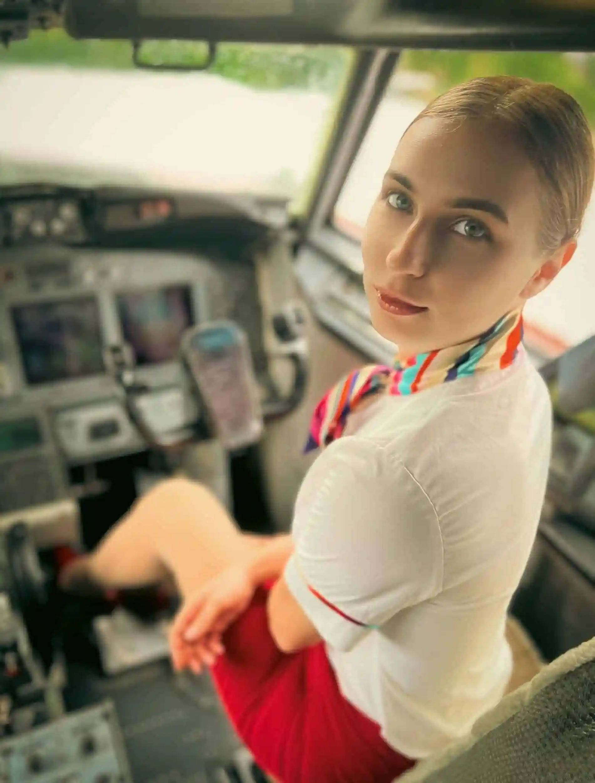 Amateur Photo of Stunning Naked Flight Attendant